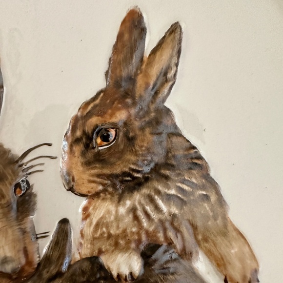 1975 First Edition Mothers Series Rabbit Plate Goebel W Germany with Box - Picture 6 of 13